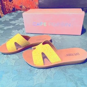 Cape Robbin Blazing Star Glitter Slide On Sandals